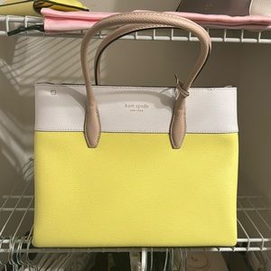Kate Spade NWT Medium Top Zip Satchel Eva Colorblock